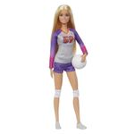 Barbie Careers Fashion Doll & Accessory, Made to Move Volleyball Player Wearing Removable Uniform with Ball, 22 Bendable Joints