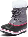 Sorel Unisex-Child Yoot Pac Nylon Boot Waterproof, Pulse/Black, 2 Big Kid