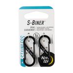 Nite Ize Men's S-Biner Dual Stainless Steel Carabiner (Pack of 2), Black, Size 1