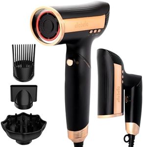ELLA BELLA® Infrared Foldable Hair Dryer, Brushless Motor, Dual Voltage