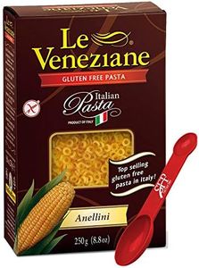 Le Veneziane Gluten Free Pasta Noodles ~ Anellini Noodles ~ Corn Pasta ~ 2 Count (8.8 Oz.)