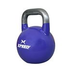 XPEED Sports Fitness Soft Plyo Box Functional Crossfit Nylon Coated Wall Ball Abs Maker Rubber Medicine Ball Gym Workout Upper Body Kettlebell Weighted Hand Dumbbell (Hand Weight Kettlebell, 20KGS)