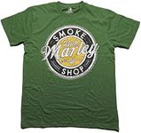 Bob Marley T Shirt Jamaica's Finest Logo Official Unisex Green L