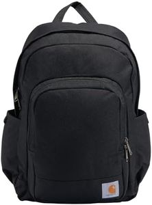 Carhartt, Durable Water-Resistant Pack with Laptop Sleeve, 25L Everday Backpack (Black), One Size