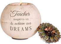 Pavilion Gift Company 19004 Light Your Way Terra Cotta Candle Holder, Teacher, 4-Inch