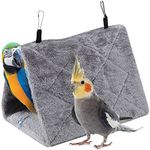 Warm Bird Nest House Soft Triangular Hut Hammock Hanging Cave Durable Parrots Snuggle Hut Bed Pet Supply Birds Cage Toy