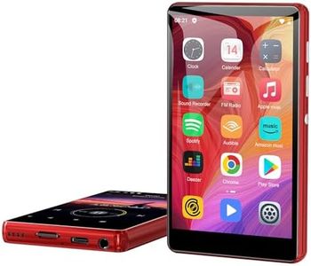 80GB MP3 Player with Spotify, SWOFY M503 Pro MP3 & MP4 Player with Bluetooth and WiFi,Pandora,Amazon Music, 4" Touch Screen Music Player with Audible, Audiobooks Up to 512GB Red