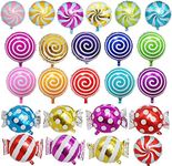 24Pcs Mylar Foil Sweet Candy Balloo