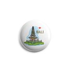 AVI 58mm Regular Size Metal Fridge Magnet White Bali Indonesia Travel Souvenir MR8002175