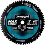 Makita B-66983 12" 60T Carbide-Tipped Max Efficiency Miter Saw Blade