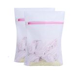 Mesh Washing Bags for Laundry,Bra Shoe Sock Trainer Net Delicates Laundry Bag with Premium Zipper (2 SET)