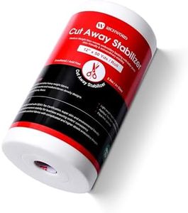 BAi Cut Away Embroidery Stabilizer Roll, 12" x 50 Yards, 2.5 oz Medium Weight, Cutaway Stabilizer for Embroidery Machines, for Large Projects & Bulk Use