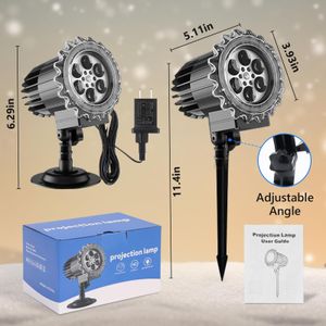 LED Snowflake Projector Lights – Outdoor Holiday Decoration