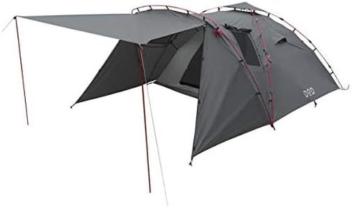 DOD T3-485 Riders Tandem Tent, for 2-3 People, Wide Front Room, Touring Festival, One-Touch Tent, Ground Sheet Standard Included, Black