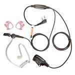 ICOM RADIO COVERT EARPIECE (RIGHT ANGLE 2 PIN) WITH EARMOULDS