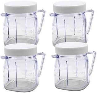 Anbige Replacement Parts Mini 1-cup Plastic Jar,Compatible with Oster Blender (4 Pcs)