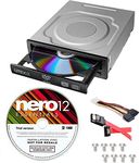 Lite-On 24X SATA Internal DVD+/-RW Drive Optical Drive IHAS124-14 + Nero 12 Essentials Burning Software + Sata Cable Kit