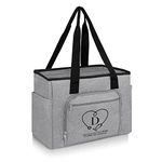 Kitguard Initial Nurse Tote Bags for Work with Bottom Support Pad,Monogrammed Personalized Nurse Accessories Bag with 15.6" Laptop Layer,Nurse Gifts for Women/Nursing Students (D)