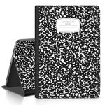 Case for iPad 10th Generation 2022 iPad 10.9 Inch - Multi-Angle Viewing & Auto Wake/Sleep, PU Leather Protective Folio Stand Cover for iPad 10th Gen 10.9 inch 2022, Soft TPU Back, Black Notebook