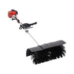 52CC Gas Power Sweeper Outdoor Handheld Sweeper Artificial Grass Broom 1700W Single Cylinder 2 Stroke 2.3HP 1.8M Engine Brush Lawn Garbage Sweeper Broom Driveway Cleaner Tools