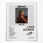 Frank Ocean Poster Blonde Album Cover Poster Posters for Room Aesthetic Canvas Wall Art Bedroom Decor 24x36in Unframed