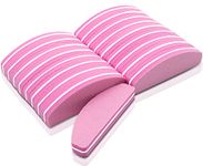 20 PCS Nail Buffer Blocks, Nail Buffer for Natural Gel Acrylic Nails, 100/180 Grit Sponge Nail Polish Sanding Buffer Manicure Tools(Pink)