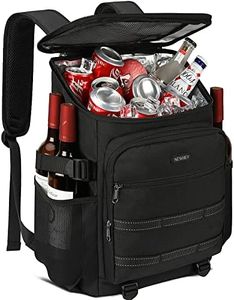 NEWHEY Cooler Bag Picnic Backpack Insulated Large Waterproof Cooler Backpack 30L Leakproof Picnic Linch Bag for Camping Picnic Hiking BBQ Beach Black