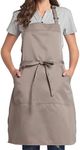 BIGHAS Adjustable Bib Apron with Po