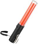 Traffic Safety Wand Baton LED Light -rod led emergency warning lanyard safety tool sparklers traffic light signal stick handheld sticks red torch infrared lamp for Traffic Control, Parking Areas(2Pc)