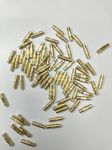 Priya Beads Barrel Clasps for Jewelry Making, Necklace Locks- 50 pcs (Gold) Pendant Hooks