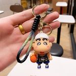 ginoya brothers Cartoon Characters Keychain for Girls Boys, Cute Silicon Keychains Accessories Keyring Key Purse Backpack Car Charms for Kids Gifts. (SINCHAIN WHITE)