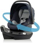 Evenflo Revolve180 LiteMax NXT Rotating Rear-Facing Lightweight Preemie and Infant Car Seat 3-30lbs with Green & Gentle. Easy Install with Base (Beau Navy)