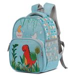 VISMIINTREND school bag for girls kids | backpack for boys | 2 – 5 years | baby preschool bag | picnic | small | unicorn | 13 inch | customized gifts, birthday, diwali (Dinosaur)