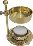 R.S Global MART Brass Adjustable Incense Resin Burner - Charcoal Free, 5.5 Inch | Ideal for Yoga, Spa & Aromatherapy