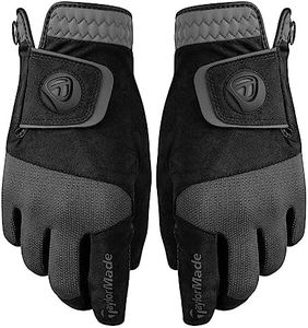 TaylorMade Rain Control Glove,White/Black,Large