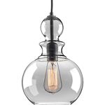 Progress Lighting P5334-143 Staunton One-Light Pendant, Graphite