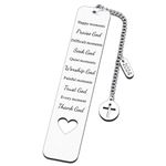 Bible Verse Bookmarks Inspirational Gifts for Women Men 2024 Christian Religious Scripture Gifts for Friend Baptism Faith Birthday Christmas Present for Son Daughter First Communion Gifts for Godchild