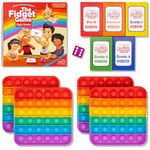 The Fidget Game Learn to Read in Weeks Master 220 High-Frequency Dolch Sight Words Curriculum-Appropriate for Pre-K to Grade 3 - Popping Mats & Dice