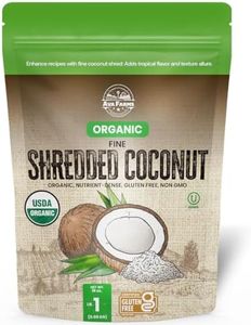 Organic Fine Shredded Coconut Flakes - 1 lb, Unsweetened, Desiccated, Coconut Shreds for Baking, Smoothies and Cereals | Fine, Raw and Dried Coconut, Non-GMO, Vegan, Gluten Free - Ava Farms