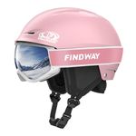 Findway Snow Ski Helmet Set, Snowboard Helmet with Goggles for Adults, Safety Durable ABS Shell and Protective EPS Foam Inner Shell, Snow Sports Helmet and Glasses for Men Women Youth