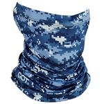 GOT Sports UPF 50+ Fishing Neck Gaiter - UV Face Mask Sun Protection for Men & Women - Camo SPF Face Cover Gator - Fishing, Hunting, Hiking (Digi Navy)