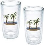 TERVIS Tumbler, 16-Ounce, "Palm Trees and Hammock", 2-Pack