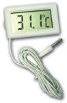 DHRUVPRO Digital Thermometer with LCD for Fridges Freezers, Black/White