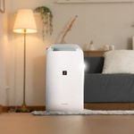 SHARP Electric Home Dehumidifier Machine with Plasmacluster Tech (fight against mold, virus, fungus). Absorbs moisture I Clothes dryer I Covers: 250 sq. ft. I Drain 10L/day I ‎DW-P10M-W