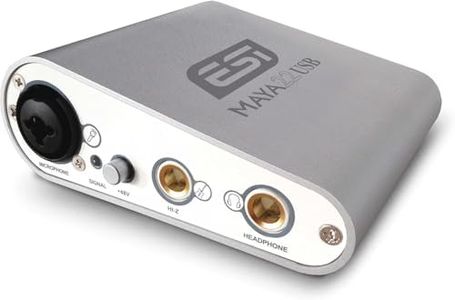 ESI MAYA22 | Professional USB Audio Interface for PC and Mac with XLR, RCA, and DI Inputs, Podcasting, and Streaming, Perfect for Guitarists and Vocalists, Music Production Software Included