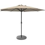 SONGBATE Thickened 10ft Patio Umbrella Outdoor, With 8 Sturdy Ribs and Crank for Garden, Deck, Lawn, Backyard & Pool (No Base)