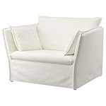 IKEA BACKSÄLEN 1,5-seat Armchair, Blekinge White