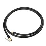 X AUTOHAUX 1.5m Tire Inflator Extension Hose Chuck Adapter Quick Connect Air Pump Tube High-Pressure Tire Valve Connection Pipe for Car Truck Bike MTB Copper Rubber
