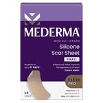 Mederma Medical Grade Silicone Small Scar Sheet 1.4x3 inches (4 Counts), for Injury, Burn and Surgery Scars