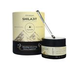 Ayurvedic Organics Pure Himalayan Shilajit Resin 30g with Ashwagandha, Curcumin, Gokshura & Safed Musli - Natural Energy Booster - Lab Tested - Rich in Fulvic and Humic Acid